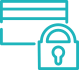 icone d'une carte de crédit et d'un cadenas